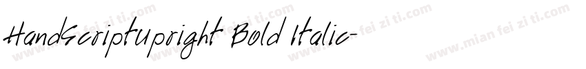 HandScriptUpright Bold Italic字体转换
